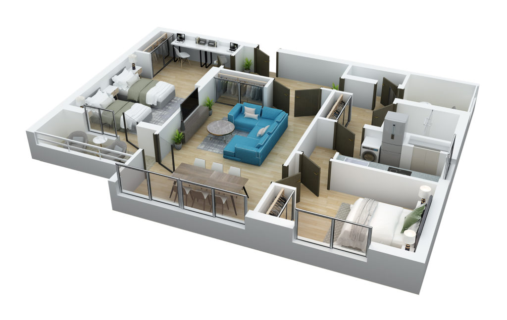 TVORBA 3D PUDORYSU 3D PUDORYS VIZUALIZACE VIRTUALNI HOME STAGING